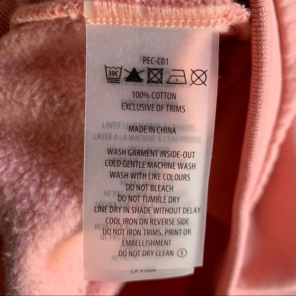 Soul Cycle P.E. Nation Peach Crewneck Sweatshirt Size XS - Picture 8 of 9